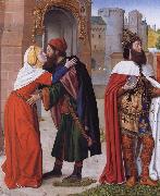 Master of Moulins The Meeting of Saints Joachim and Anne at the Golden Gate painting